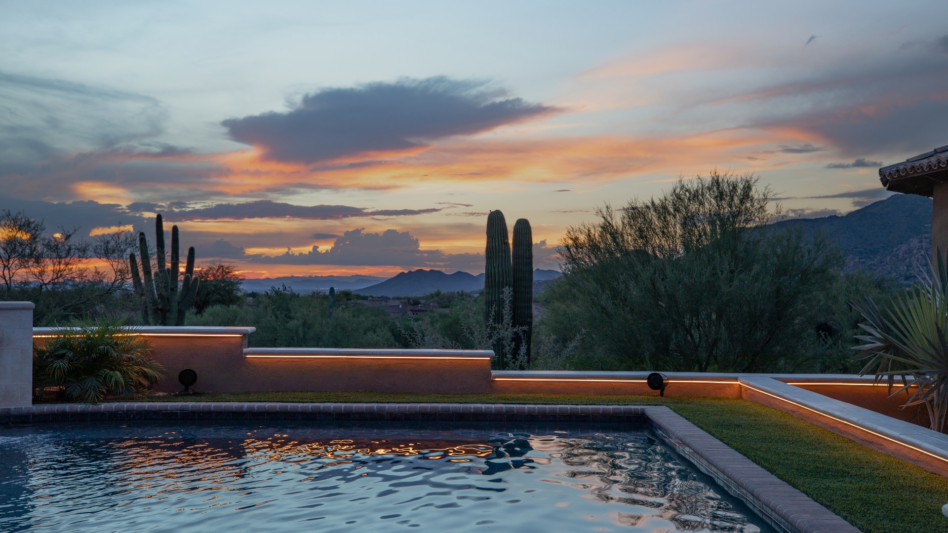 Smart outdoor lighting and speakers