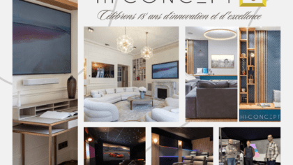Depuis 2007, Hi-Concept conçoit des solutions domotiques et home cinéma sur mesure. 18 ans d’expertise, de passion et de projets d’exception en France et à l’international.